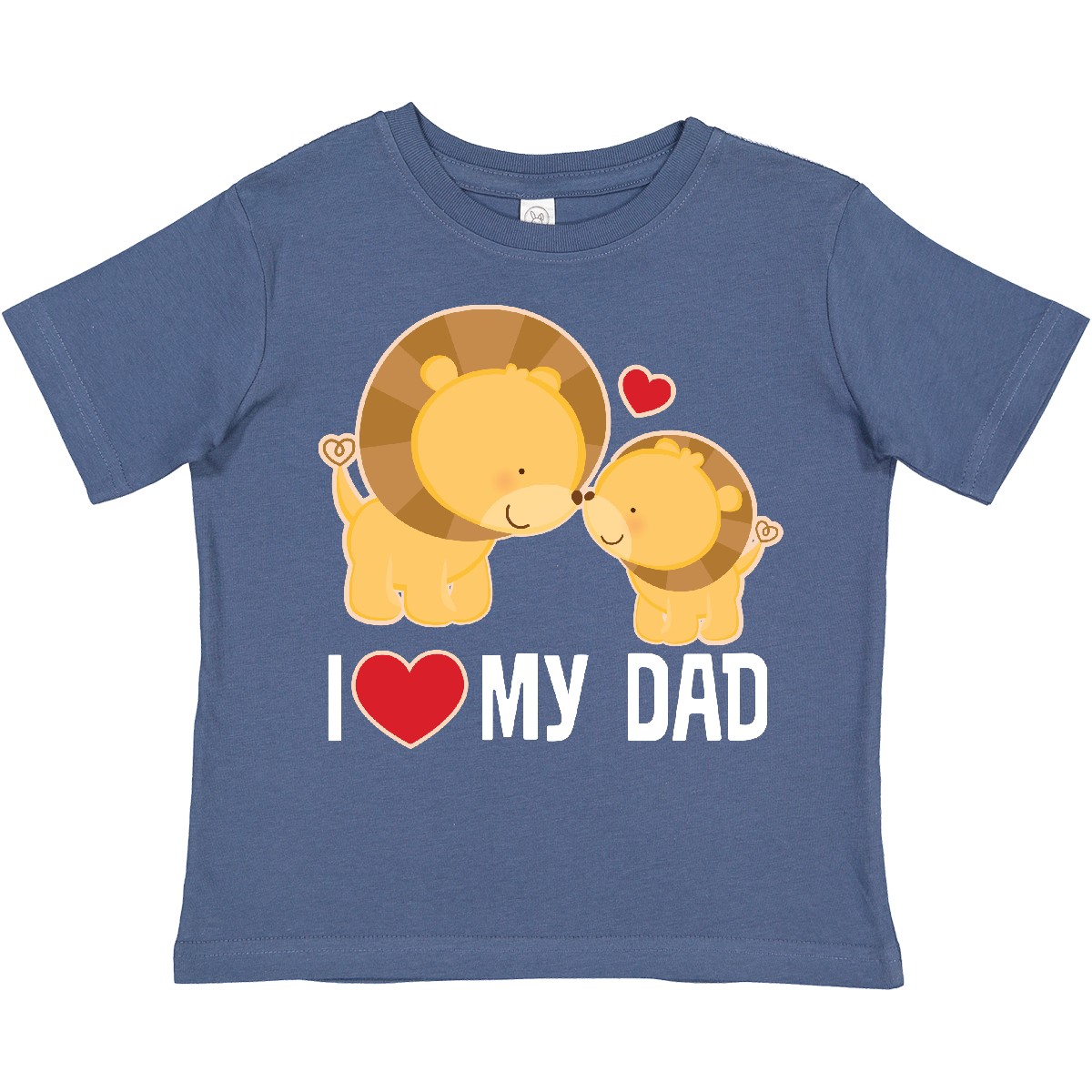 Inktastic Fathers Day I Love My Dad Boys Lion Toddler T-Shirt Daddy Childs Son - Picture 3 of 8