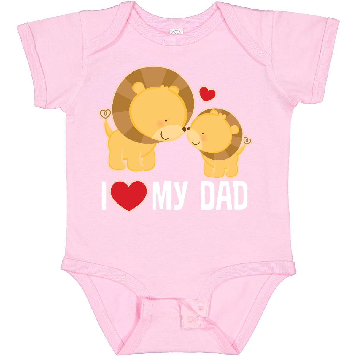 Inktastic Fathers Day I Love My Dad Boys Lion Infant Creeper Daddy Childs Son - Picture 8 of 11