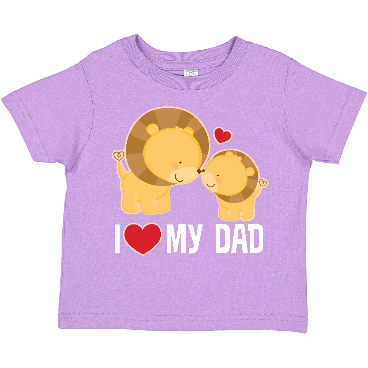 Inktastic Fathers Day I Love My Dad Boys Lion Toddler T-Shirt Daddy Childs Son - Picture 4 of 8