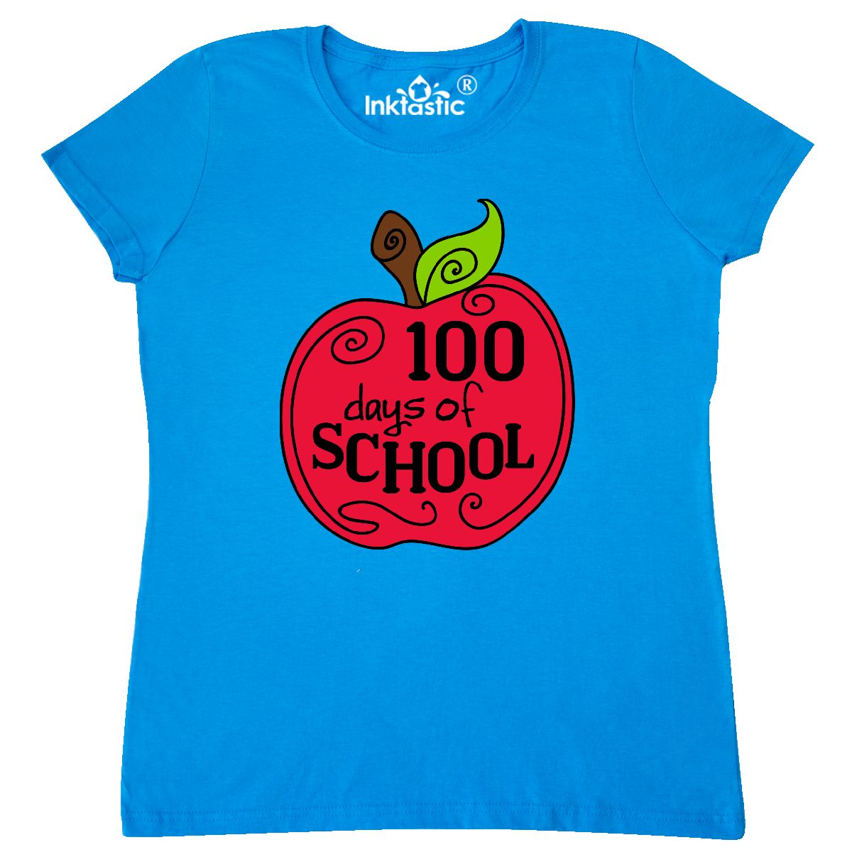 有关以下物品的详细资料: inktastic 100 days of school- teachers