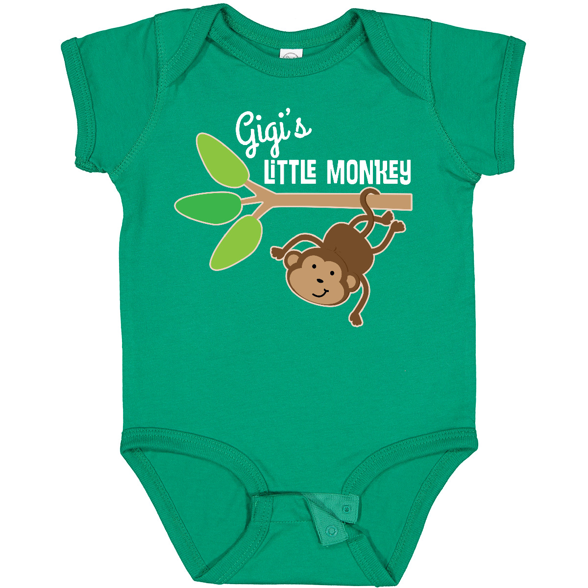 Inktastic Gigi's Little Monkey Grandchild Baby Bodysuit Grandson Granddaughter - Picture 5 of 7