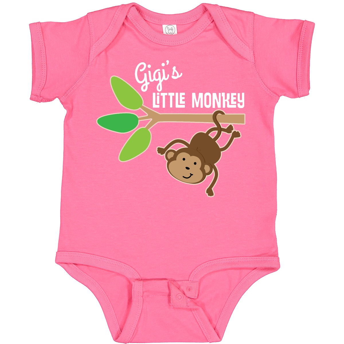 Inktastic Gigi's Little Monkey Grandchild Baby Bodysuit Grandson Granddaughter - Picture 3 of 7