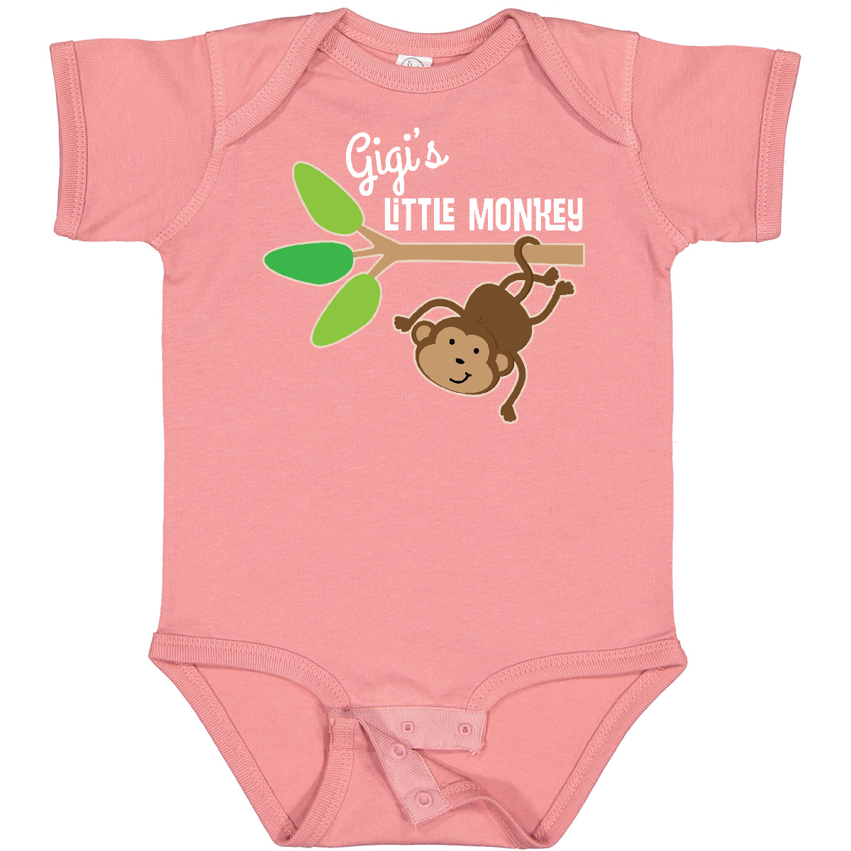 Inktastic Gigi's Little Monkey Grandchild Baby Bodysuit Grandson Granddaughter - Picture 6 of 7