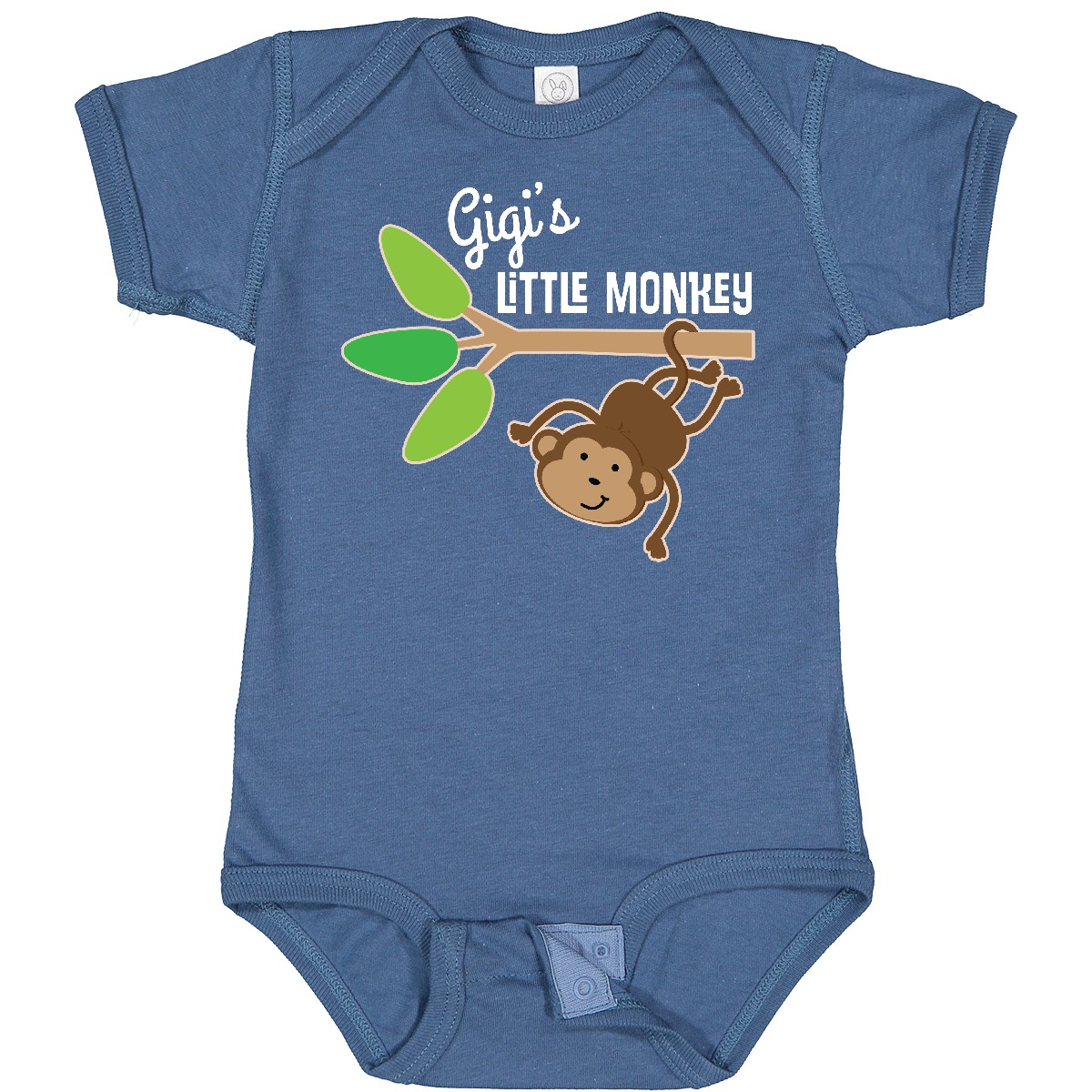 Inktastic Gigi's Little Monkey Grandchild Baby Bodysuit Grandson Granddaughter - Picture 4 of 7