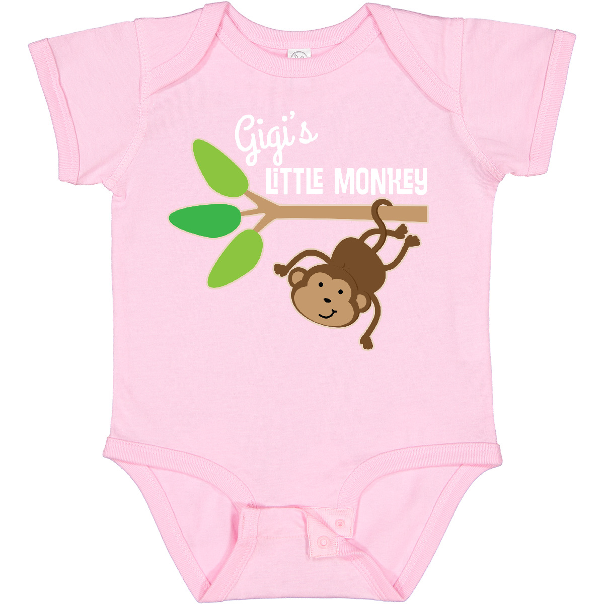 Inktastic Gigi's Little Monkey Grandchild Baby Bodysuit Grandson Granddaughter - Picture 7 of 7