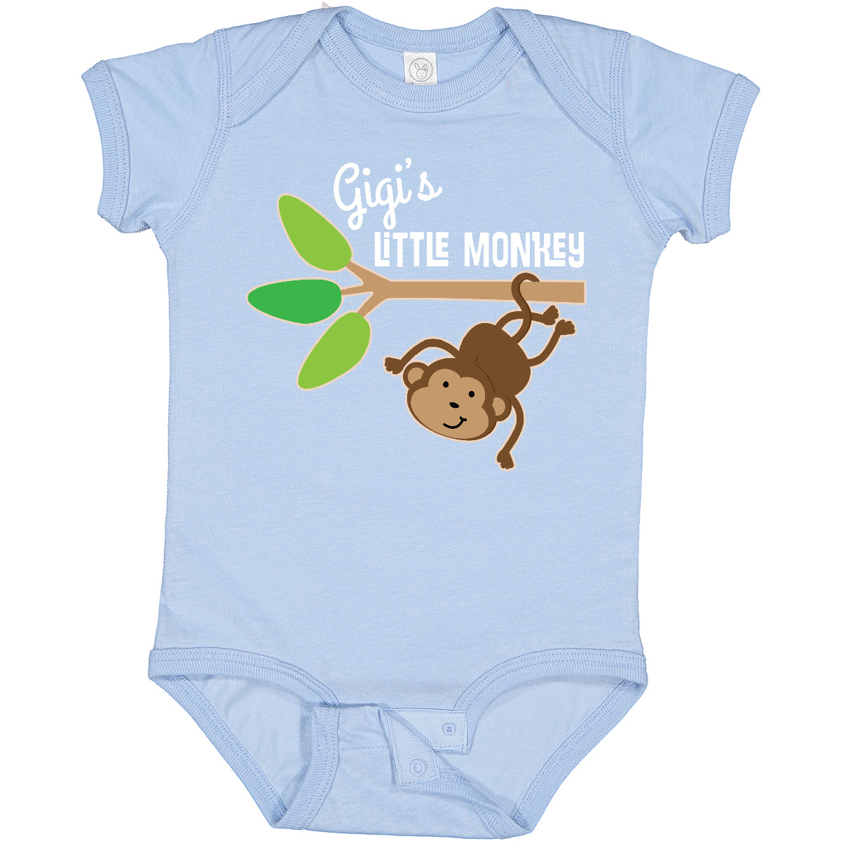 Inktastic Gigi's Little Monkey Grandchild Baby Bodysuit Grandson Granddaughter - Picture 2 of 7