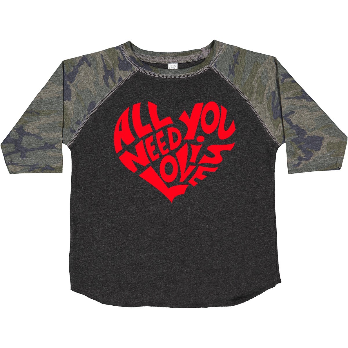 Inktastic All You Need Is Love Red Heart Shape Toddler T-Shirt Valentines Day Of