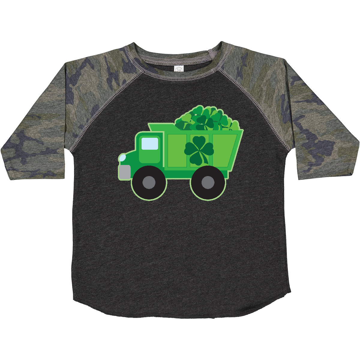 Inktastic St Patricks Day Irish Clover Dump Truck Childs Toddler T-Shirt 2025 4 - Picture 10 of 12