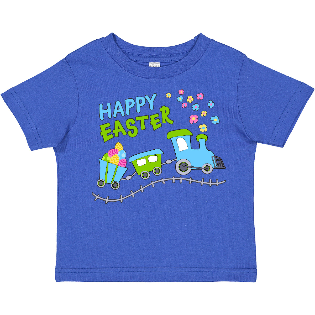 Inktastic Happy Easter Train Toddler T-Shirt Kids Eggs Flowers