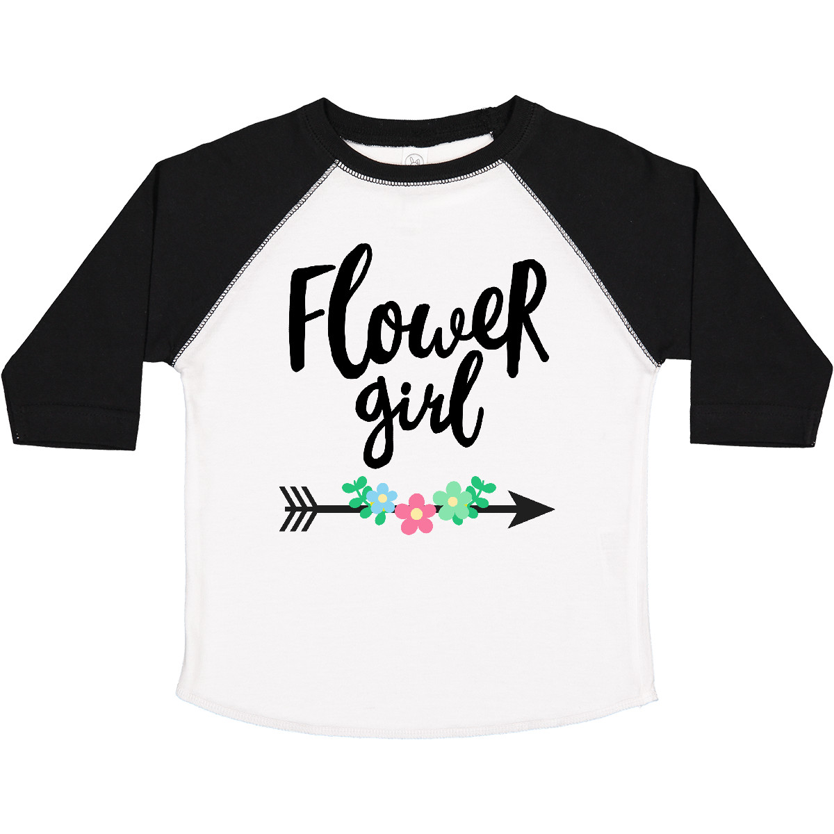 Inktastic Flower Girl With Arrow And Flowers Toddler T-Shirt Petal Patrol Hippy - Picture 8 of 8