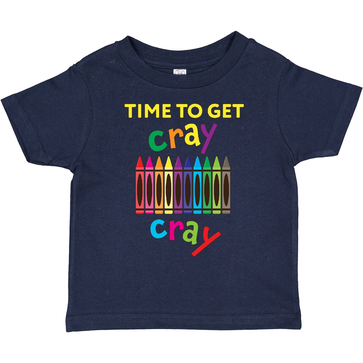 Inktastic Time To Get Cray Cray Crayons Humor Toddler T-Shirt Children Drawing - Picture 9 of 12
