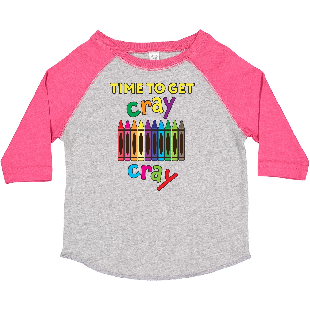 Inktastic Time To Get Cray Cray Crayons Humor Toddler T-Shirt Children Drawing - Picture 5 of 12