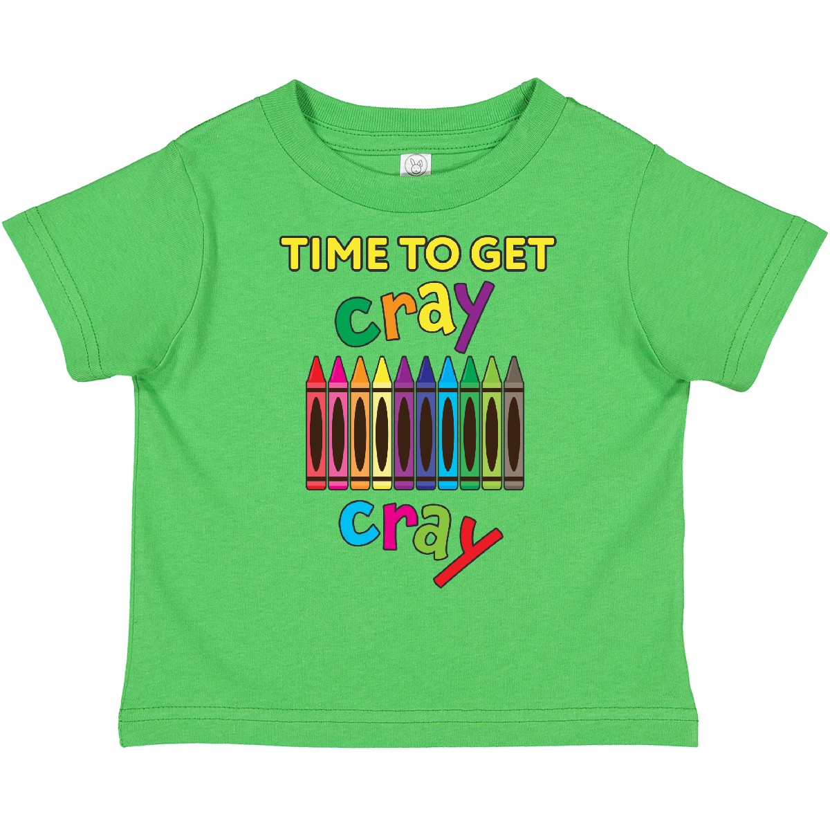 Inktastic Time To Get Cray Cray Crayons Humor Toddler T-Shirt Children Drawing - Picture 2 of 12