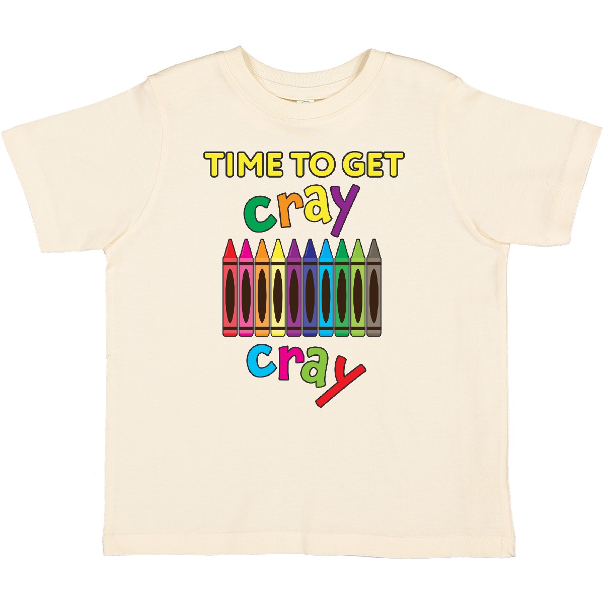 Inktastic Time To Get Cray Cray Crayons Humor Toddler T-Shirt Children Drawing - Picture 8 of 12