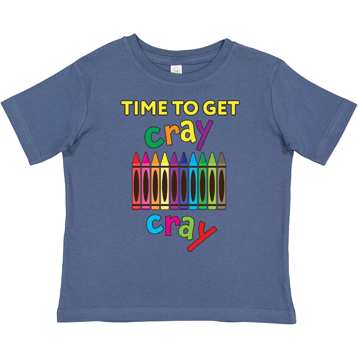 Inktastic Time To Get Cray Cray Crayons Humor Toddler T-Shirt Children Drawing - Picture 7 of 12