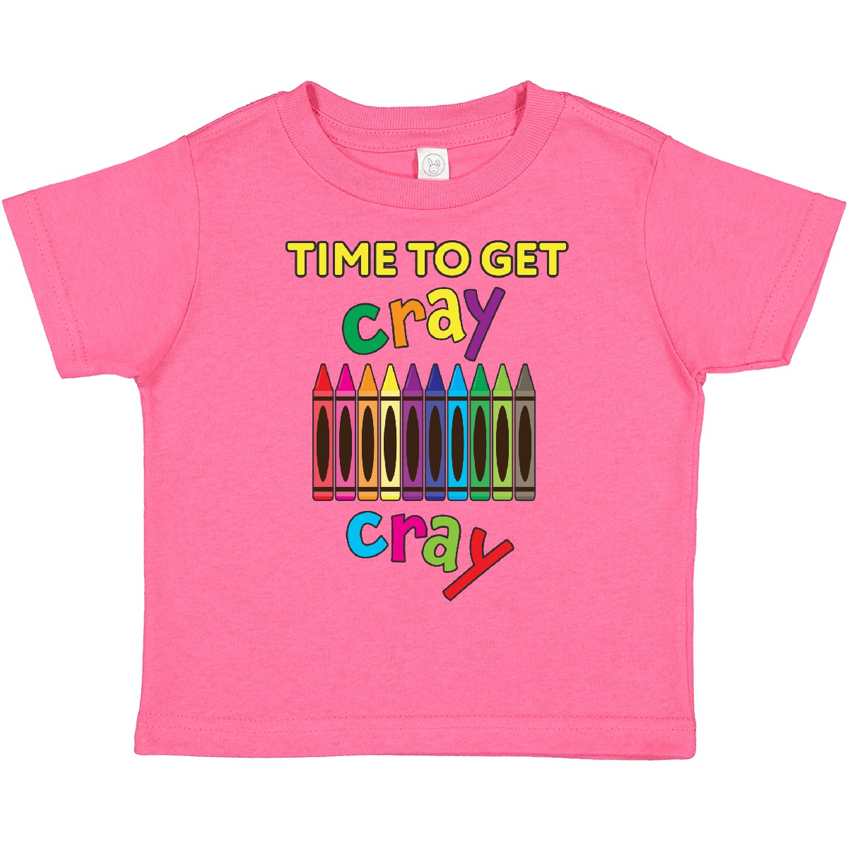 Inktastic Time To Get Cray Cray Crayons Humor Toddler T-Shirt Children Drawing - Picture 6 of 12