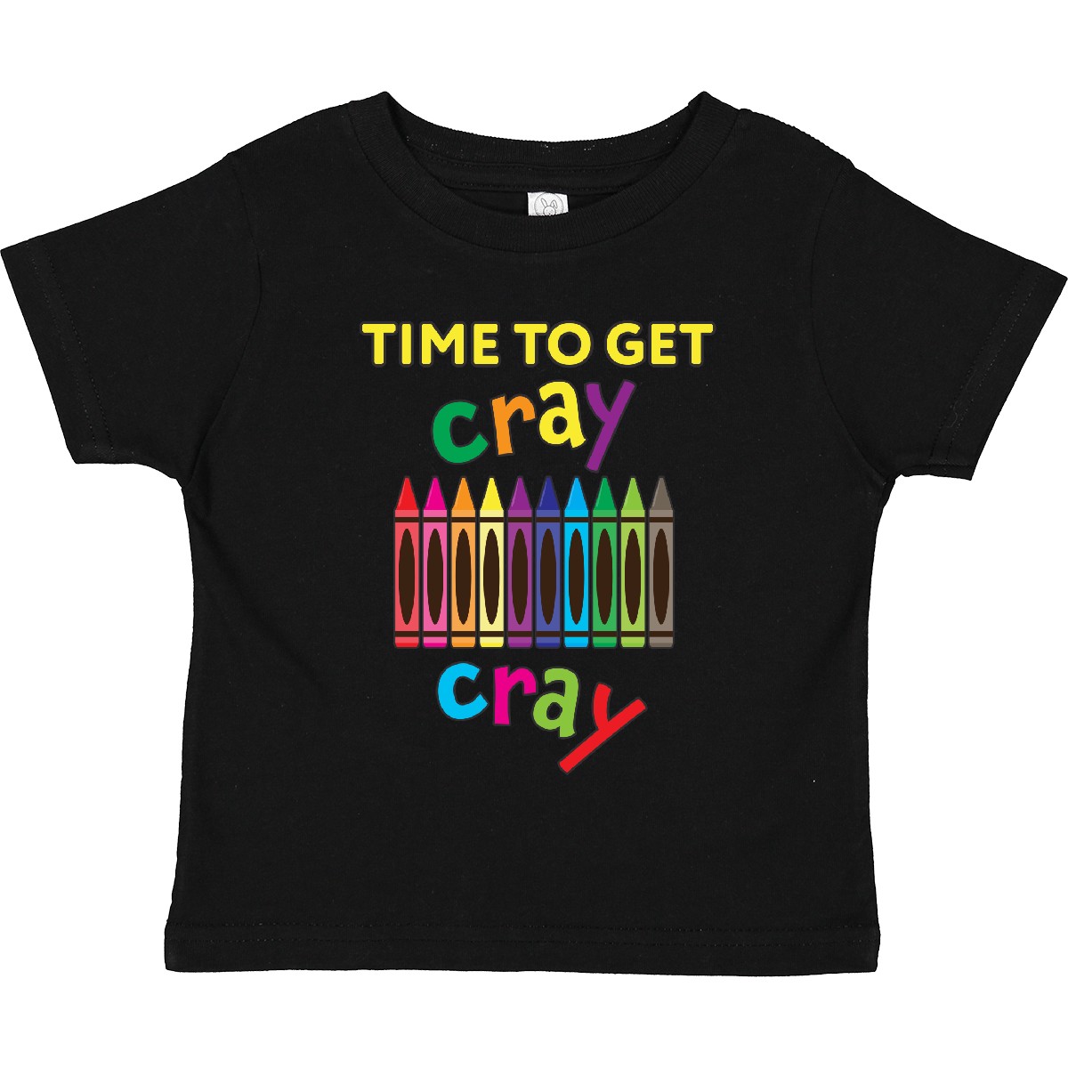 Inktastic Time To Get Cray Cray Crayons Humor Toddler T-Shirt Children Drawing - Picture 3 of 12