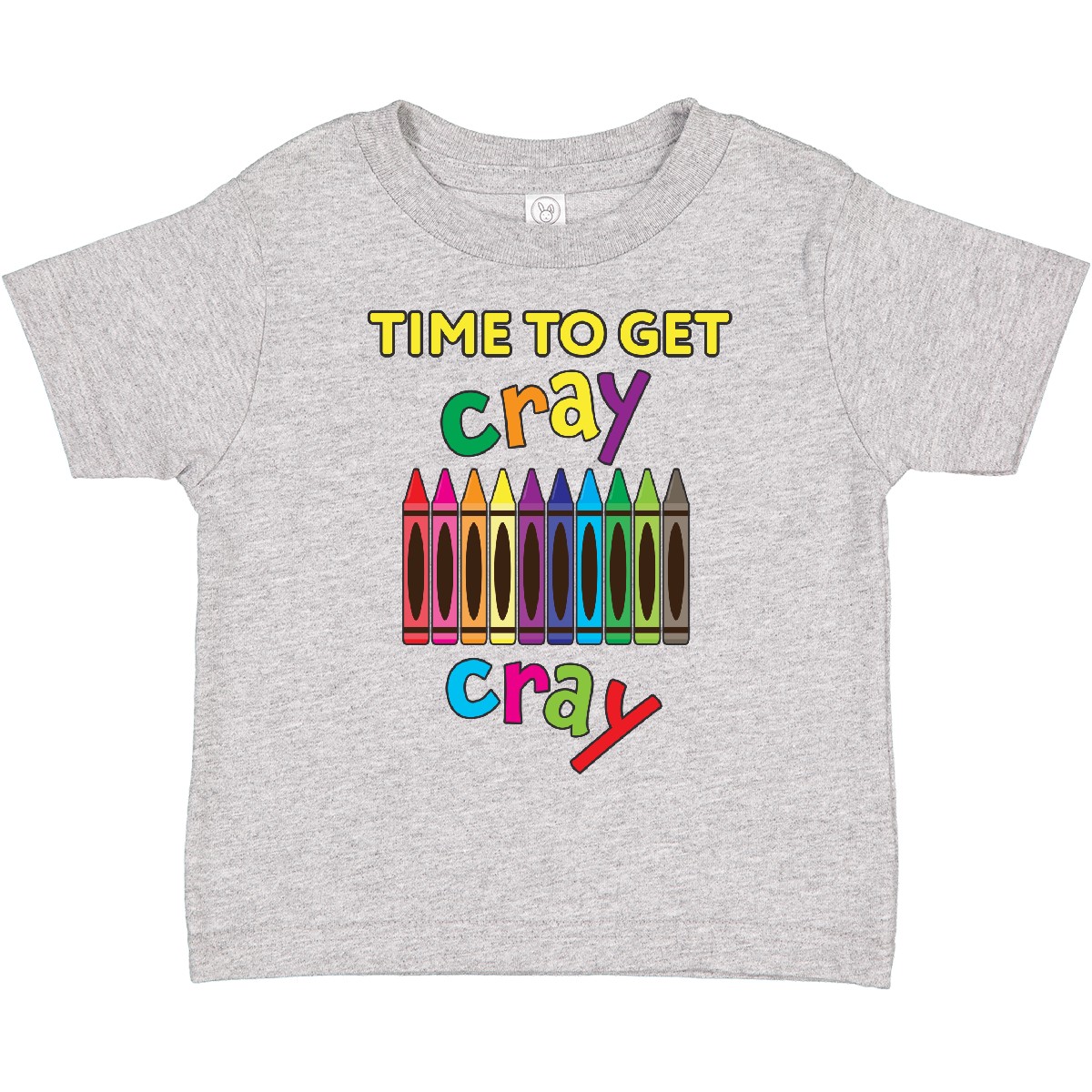 Inktastic Time To Get Cray Cray Crayons Humor Toddler T-Shirt Children Drawing - Picture 4 of 12