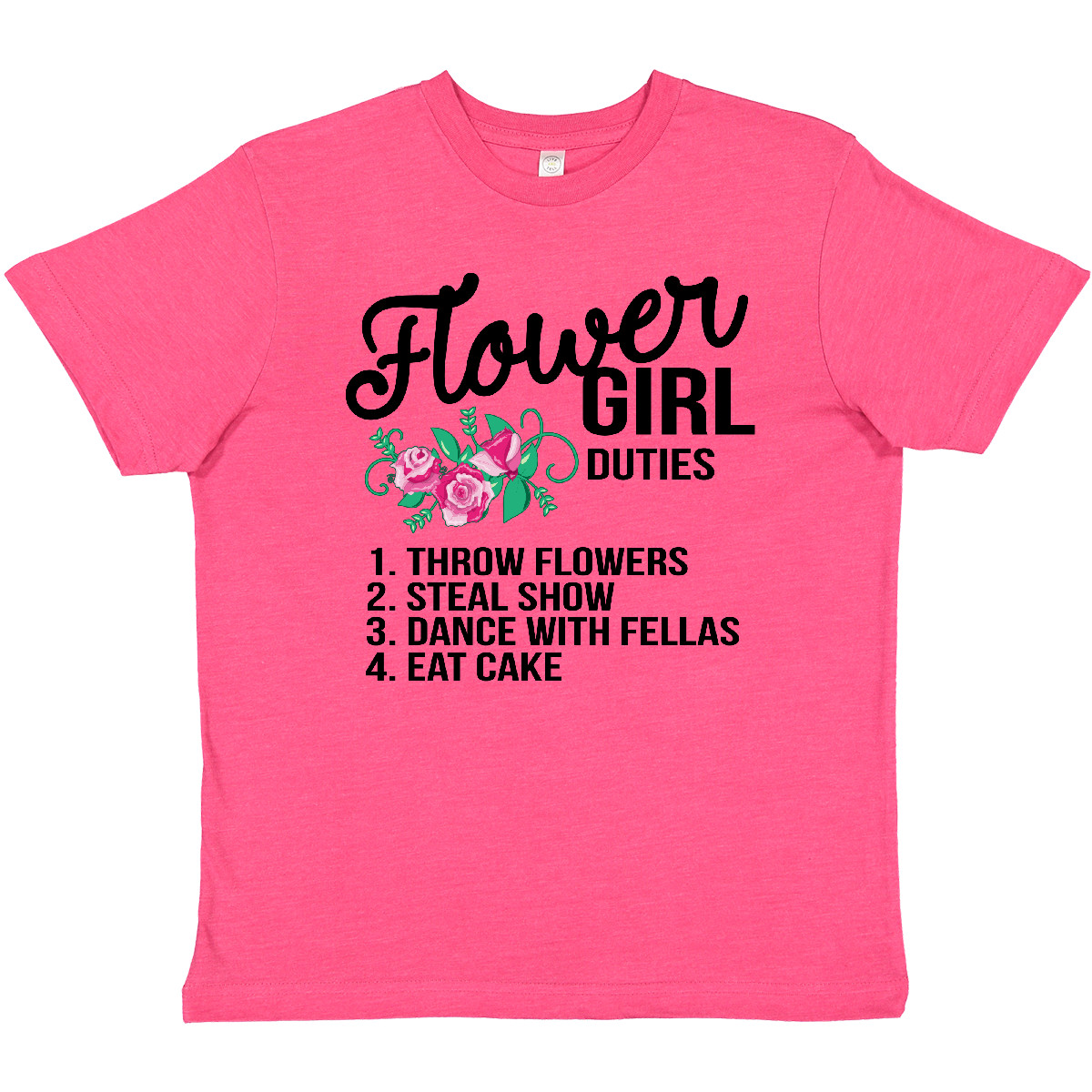 Inktastic Flower Girl Wedding Duties Youth T-Shirt Spring Petal Patrol Weddings - Picture 5 of 5