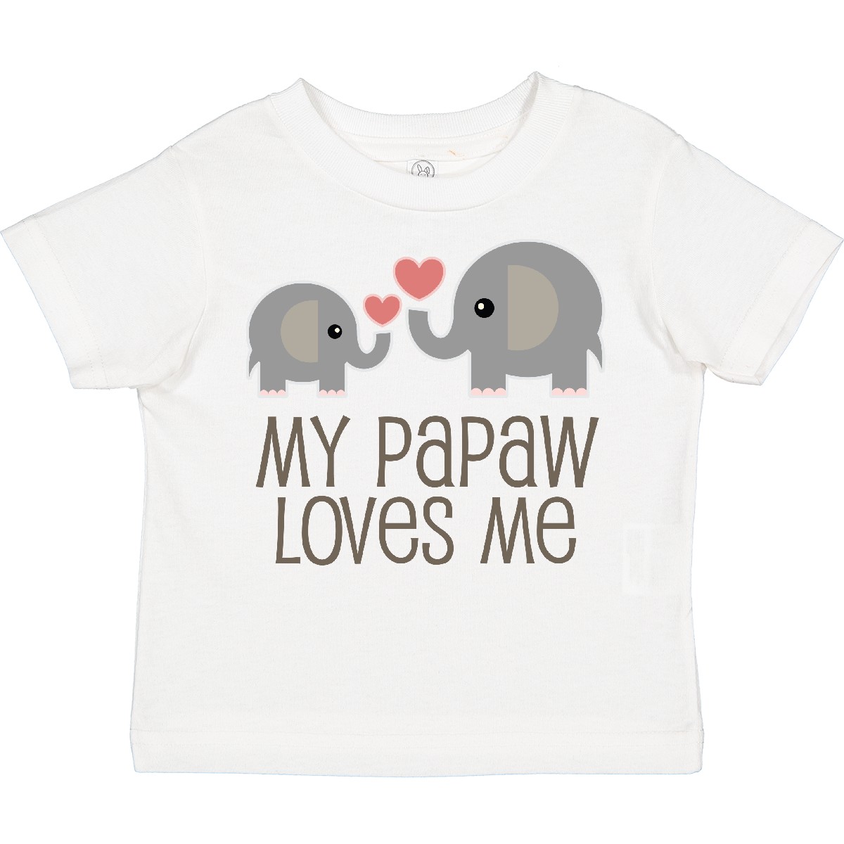 Inktastic My Papaw Loves Me Grandchild Toddler T-Shirt Gift From Elephant Boys