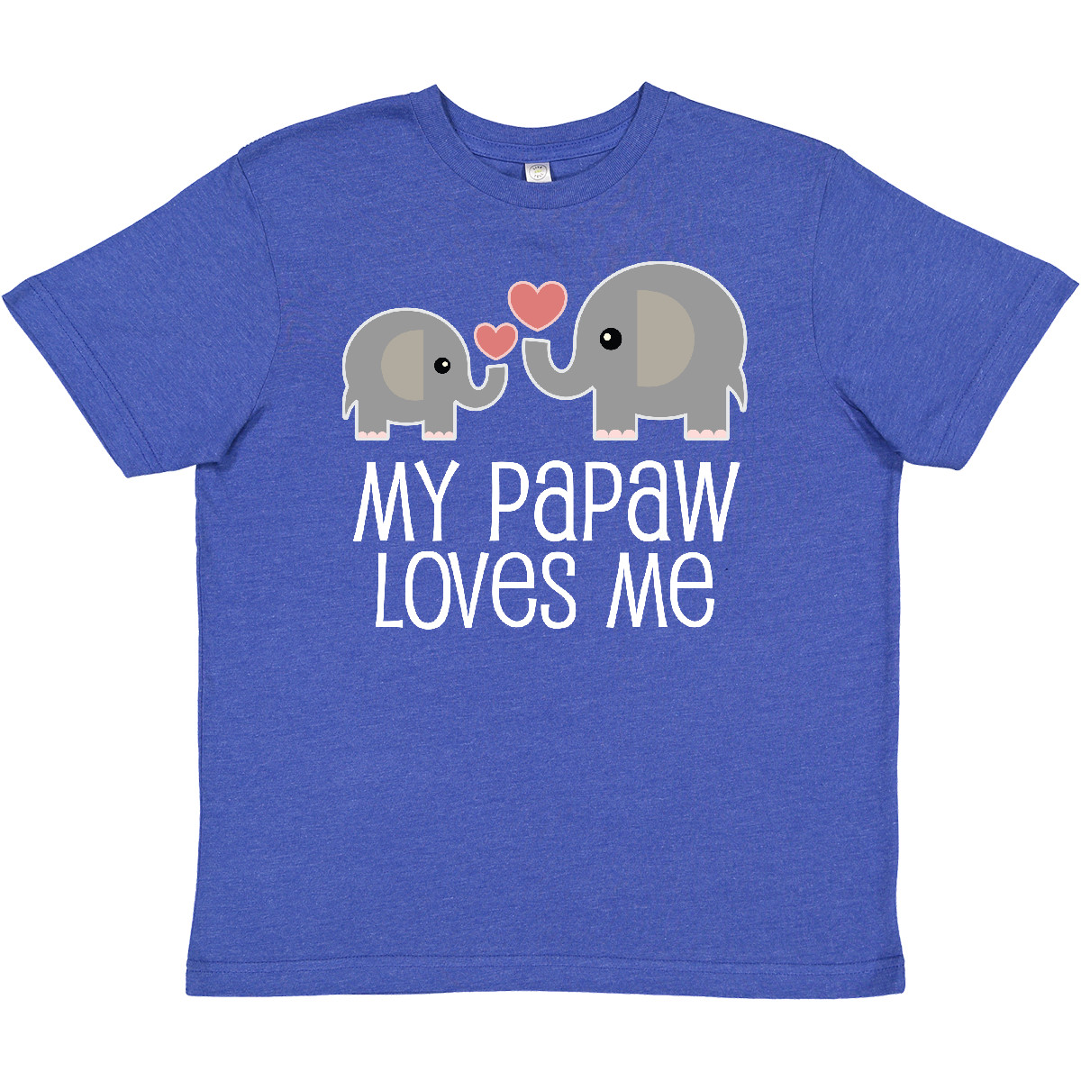 Inktastic Papaw Grandpa Loves Me Youth T-Shirt Gift Grandson Granddaughter Boys - Picture 3 of 3