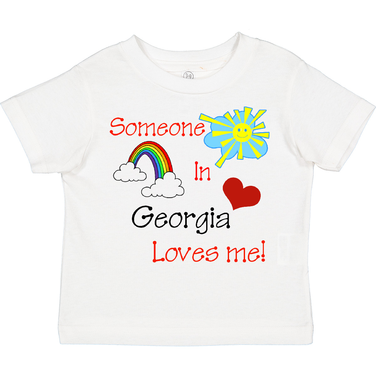 Inktastic Someone In Georgia Loves Me! Toddler T-Shirt Love State Gift Child Kid - Picture 8 of 8