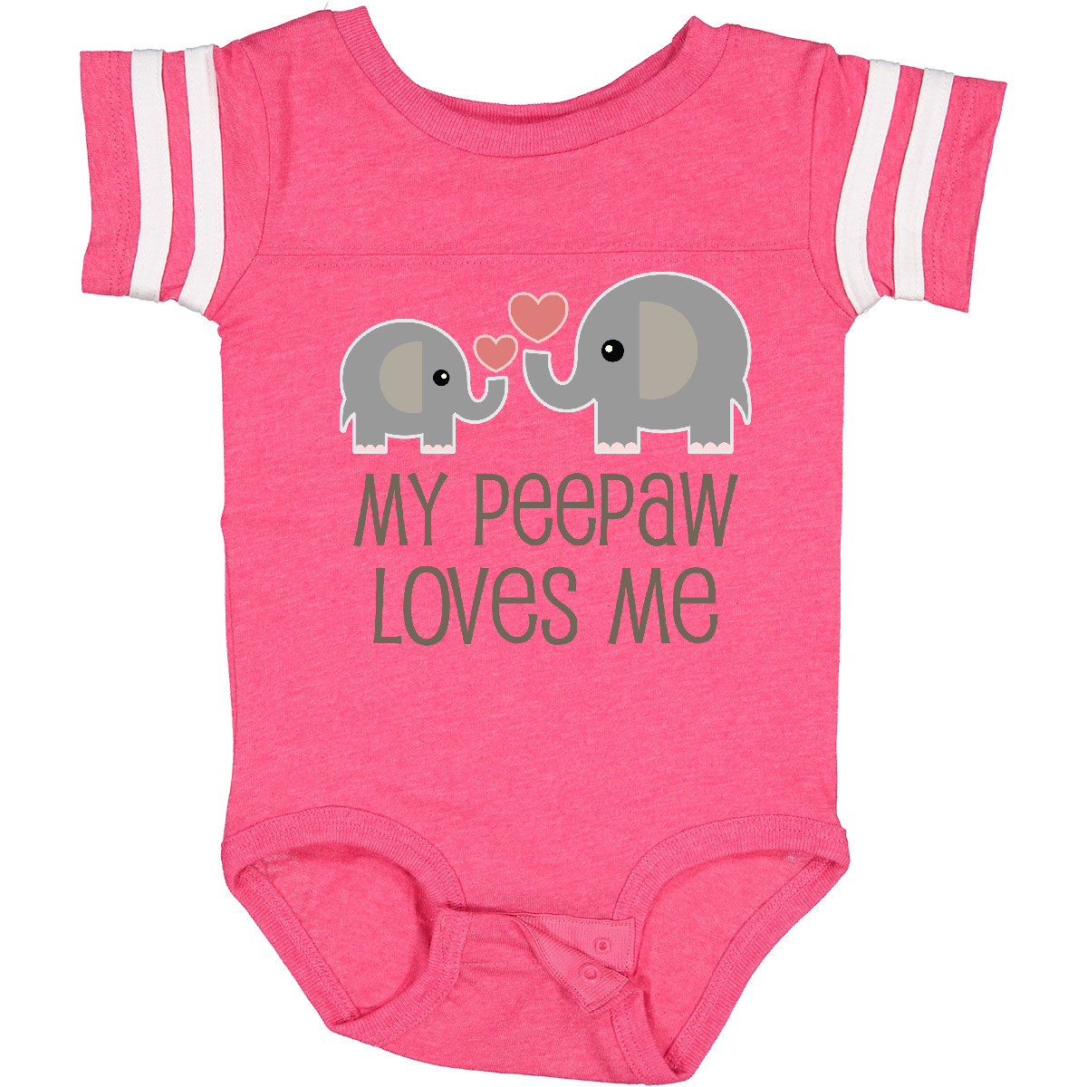 Inktastic My Peepaw Loves Me Grandchild Baby Bodysuit From Boys Girls Grandson - Picture 2 of 7