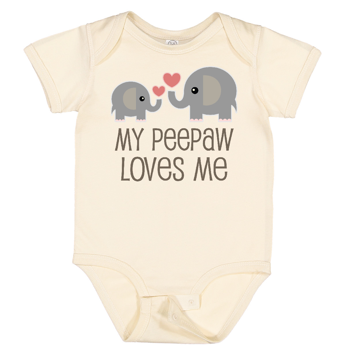 Inktastic My Peepaw Loves Me Grandchild Baby Bodysuit From Boys Girls Grandson - Picture 5 of 7