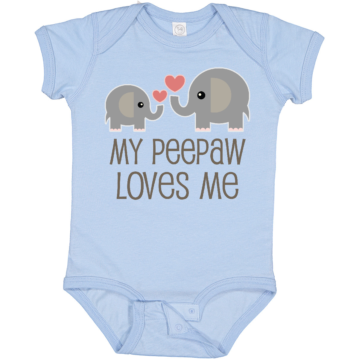 Inktastic My Peepaw Loves Me Grandchild Baby Bodysuit From Boys Girls Grandson - Picture 4 of 7