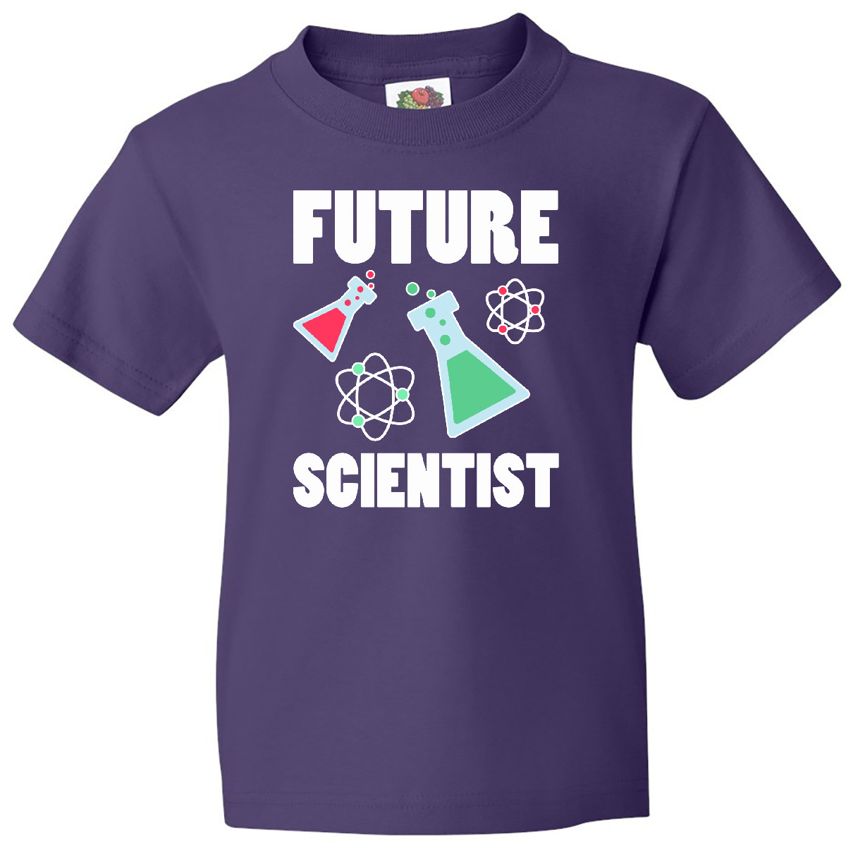 Inktastic Future Scientist Youth T-Shirt Science Beeker Atoms Chemistry Tee Kids - Picture 4 of 6