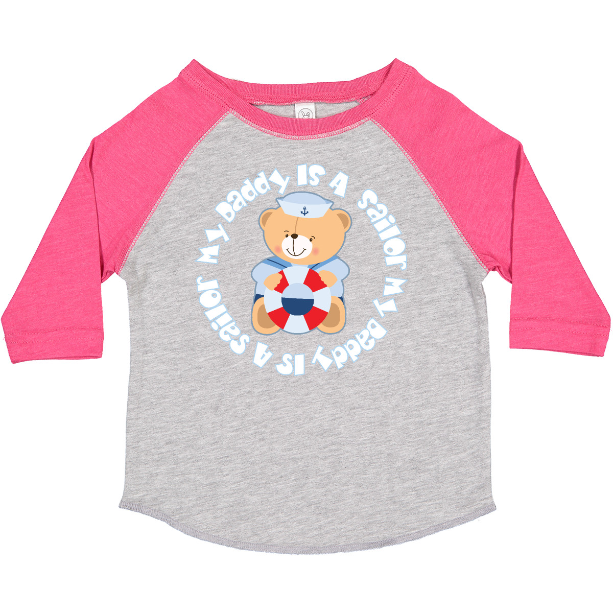 Inktastic My Daddy Is A Sailor Boys Toddler T-Shirt Bear Teddy Baby Nautical Son - Picture 4 of 8