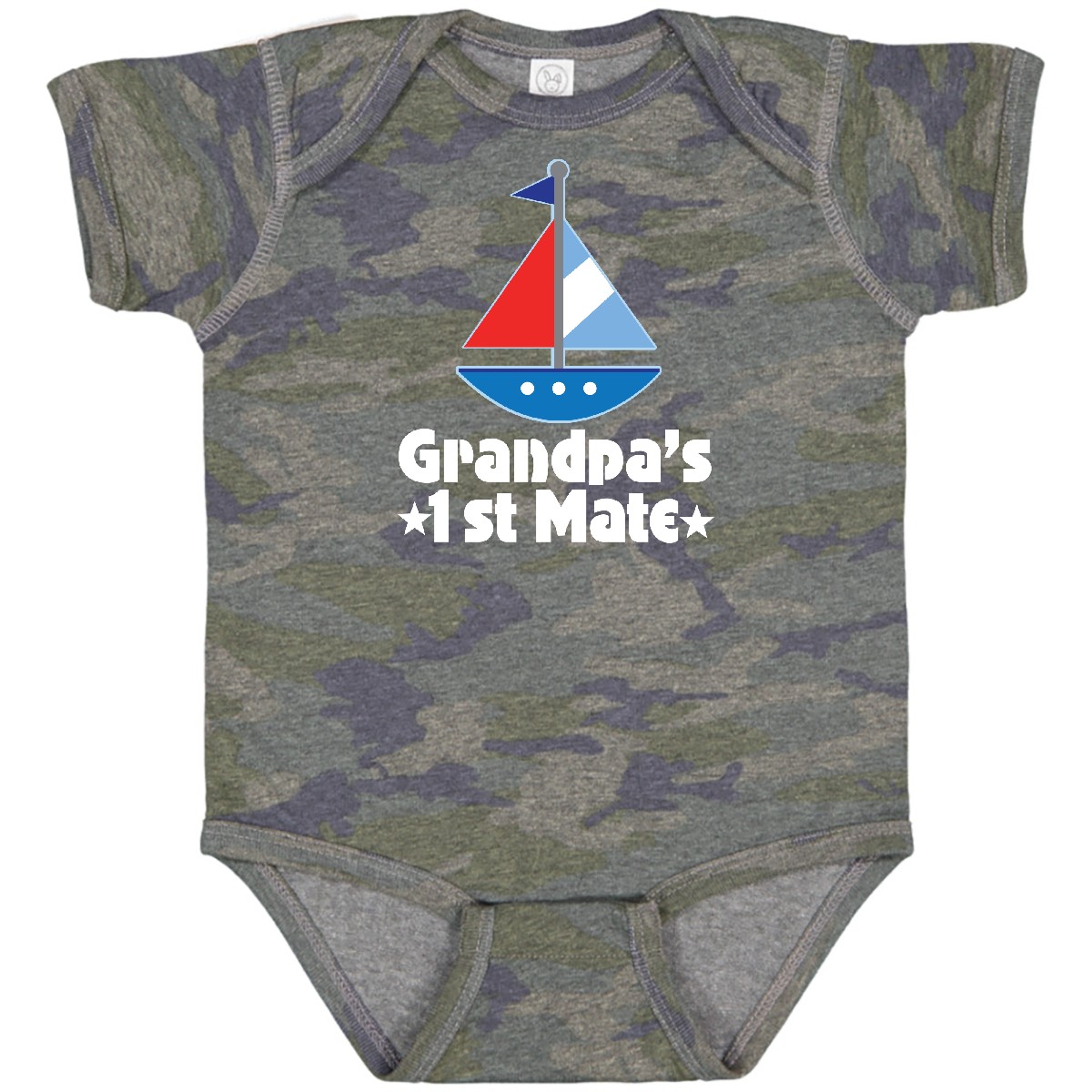 Inktastic Grandpas First Mate Maritim Segelboot Baby Body Boot Segeln Segel - Bild 8 von 8