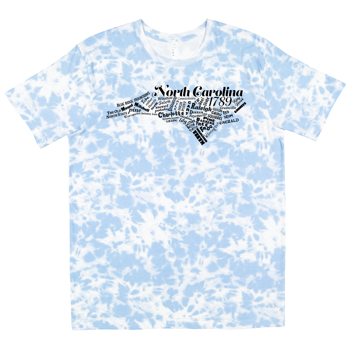 Inktastic North Carolina Word Salad T-Shirt State Home Kittyhawk Charlotte Motto - Picture 4 of 5