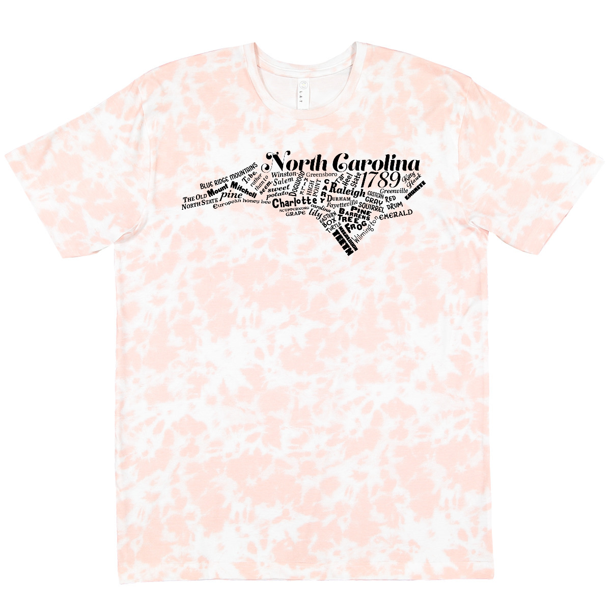 Inktastic North Carolina Word Salad T-Shirt State Home Kittyhawk Charlotte Motto - Picture 5 of 5