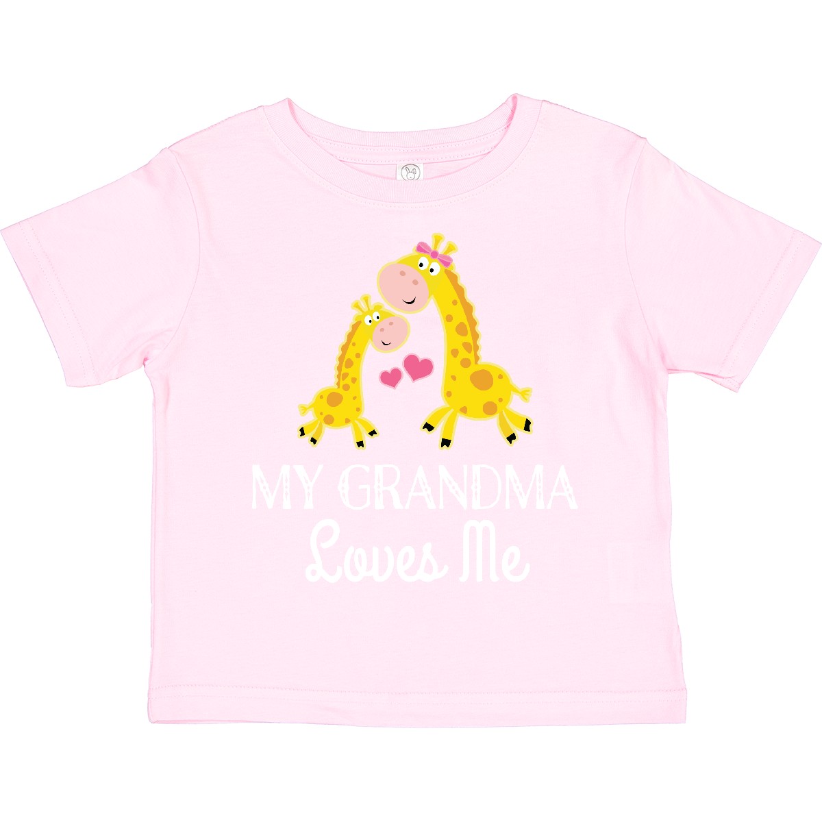 Inktastic Grandma Loves Me Girls Giraffe Granddaughter Toddler T-Shirt My From - Bild 8 von 12
