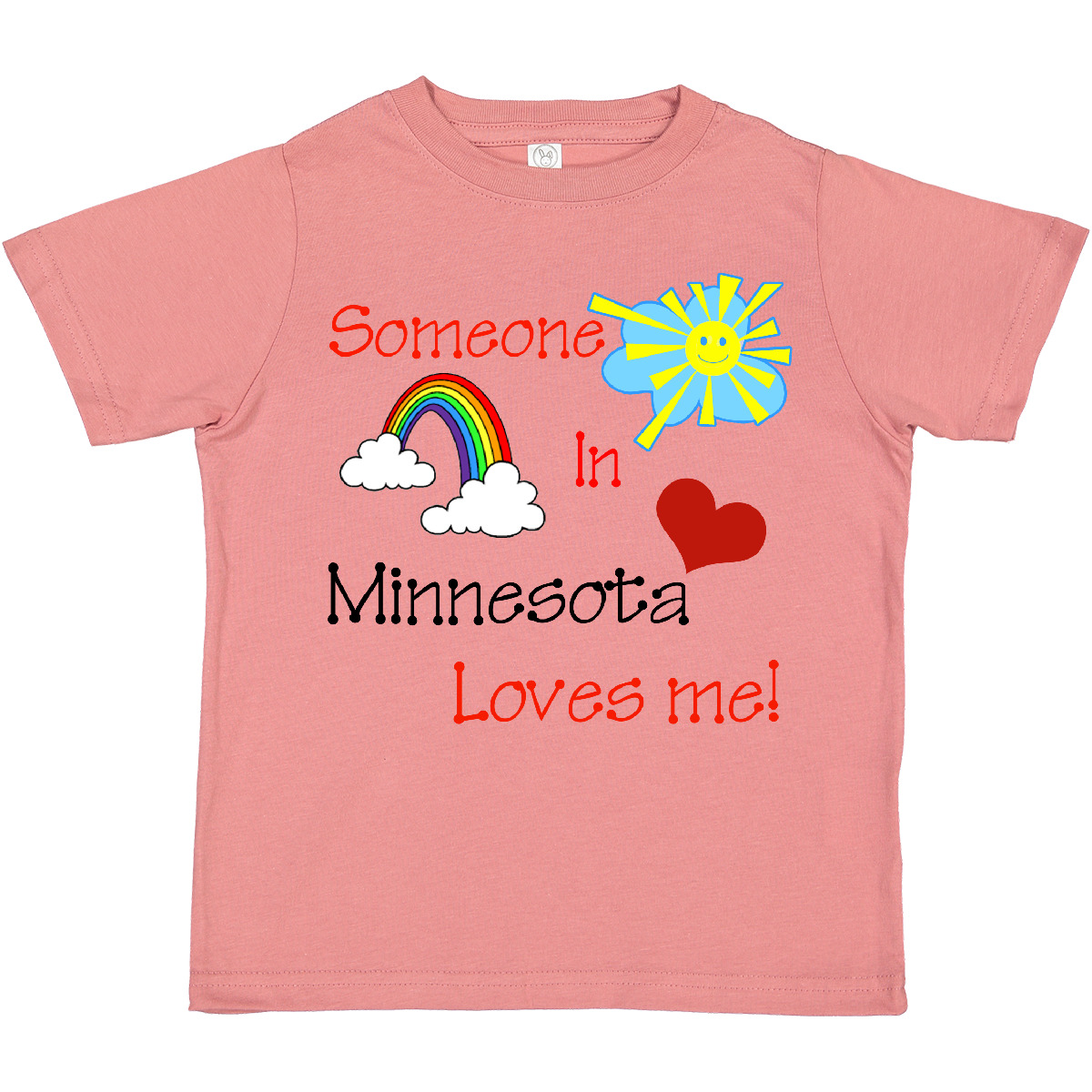 Inktastic Someone In Minnesota Loves Me! Toddler T-Shirt State Love Child Kid - Picture 7 of 11