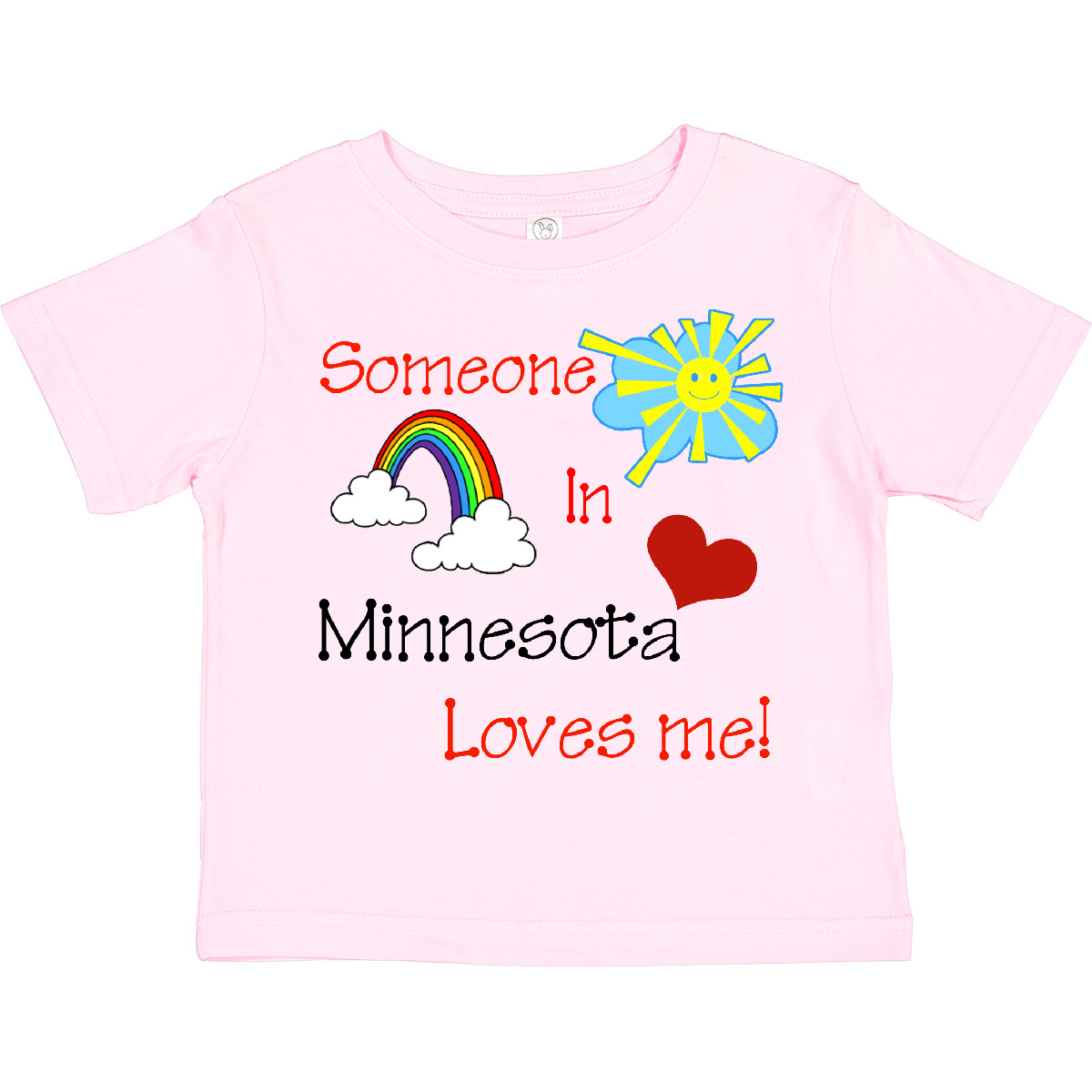 Inktastic Someone In Minnesota Loves Me! Toddler T-Shirt State Love Child Kid - Picture 9 of 11