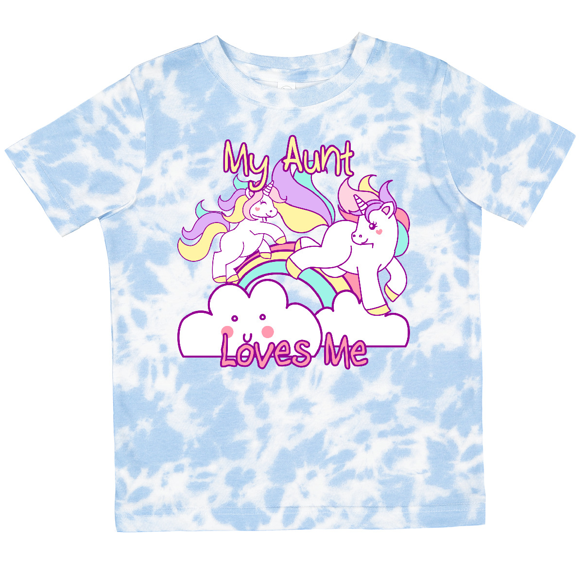 Inktastic My Aunt Loves Me Unicorn Toddler T-Shirt Cute Niece Nephew Unicorns - Picture 14 of 14