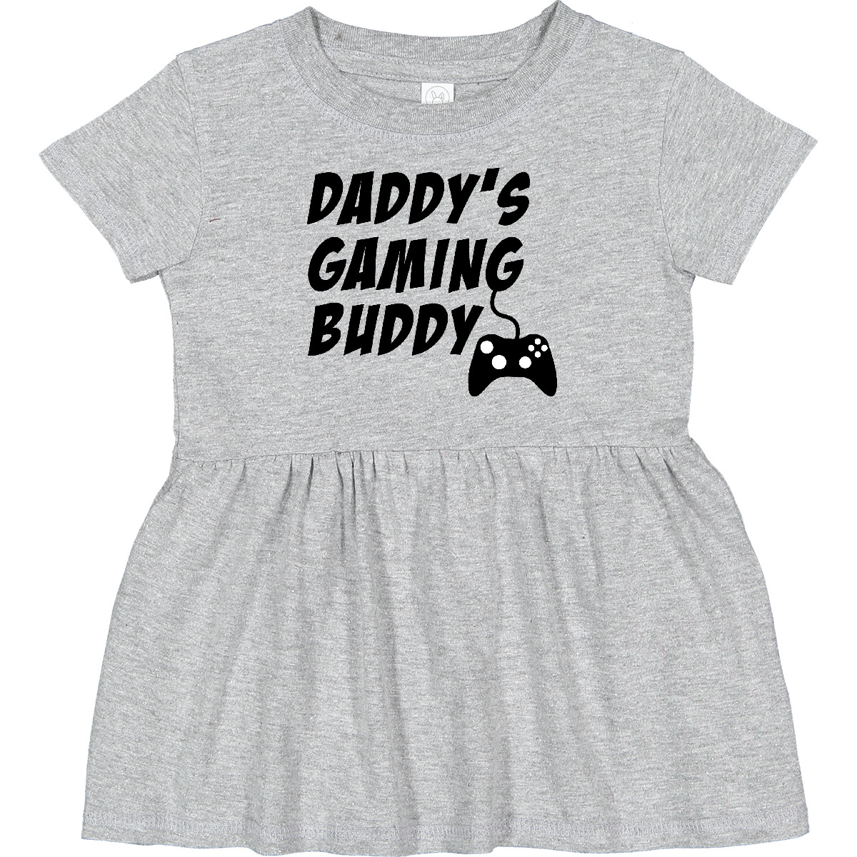 Inktastic Daddy's Gaming Buddy With Controller Infant Dress Pop Culture Gamer My
