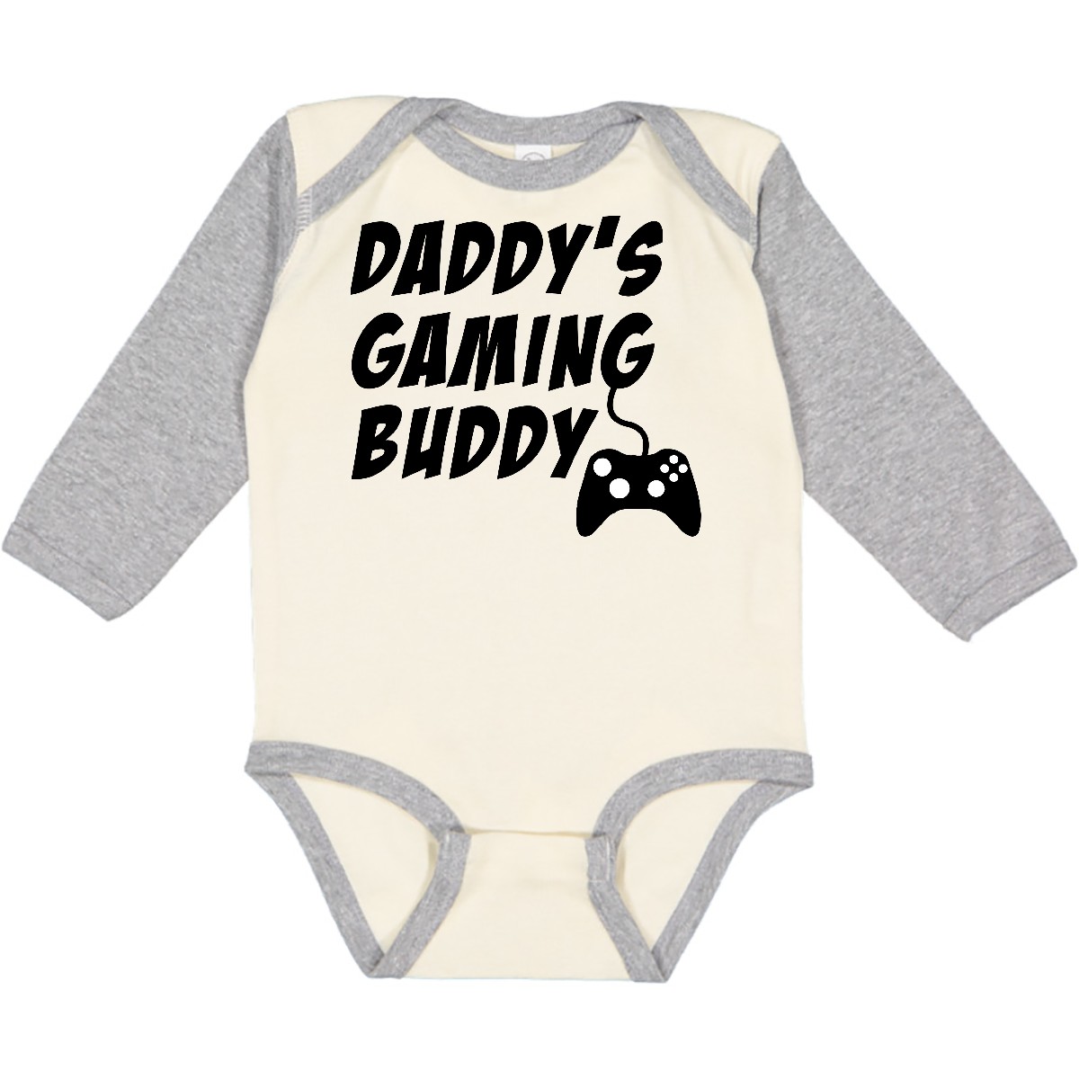 Inktastic Daddy's Gaming Buddy With Controller Long Sleeve Creeper Pop Culture