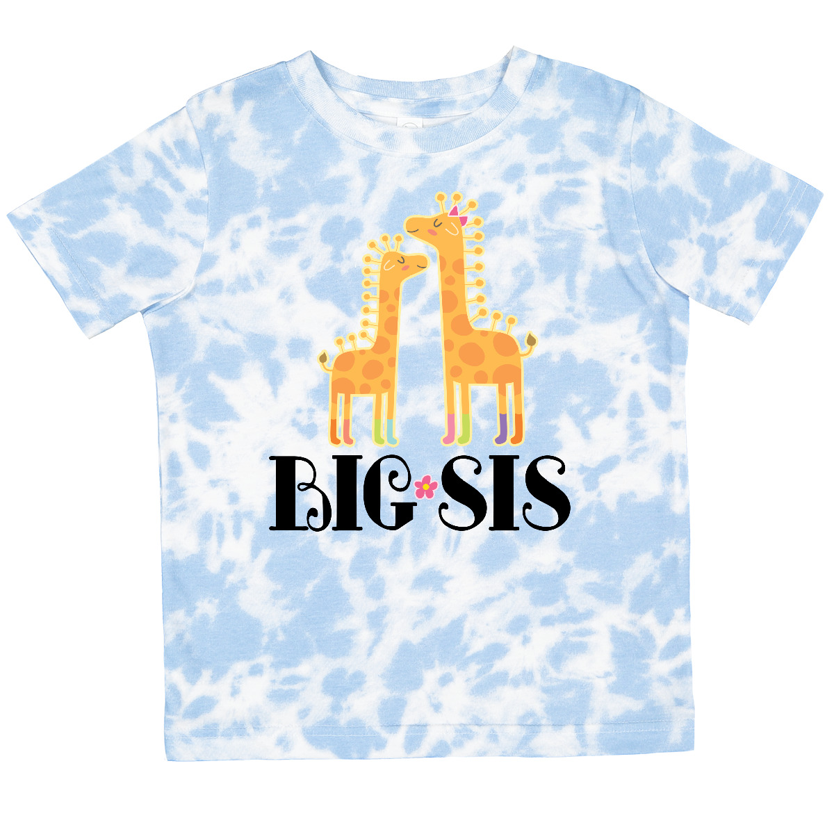 Inktastic Big Sis Giraffe Girls Sister Announcement Toddler T-Shirt Siblings Kid - Picture 7 of 8