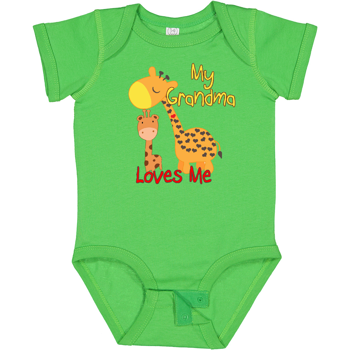 Inktastic My Grandma Loves Me Giraffe Baby Bodysuit Grandmother Grandchild - Picture 2 of 38