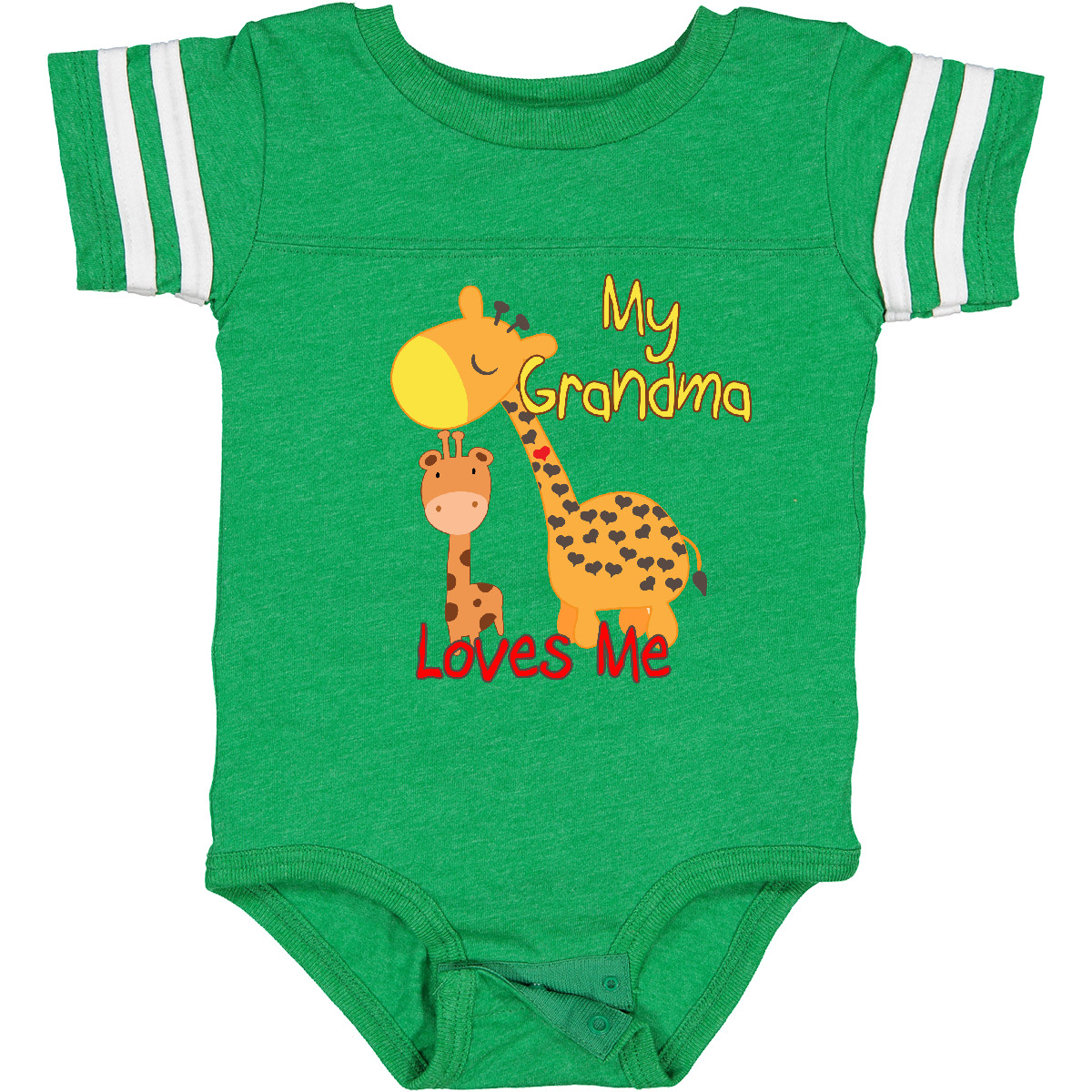 Inktastic My Grandma Loves Me Giraffe Baby Bodysuit Grandmother Grandchild - Picture 7 of 38