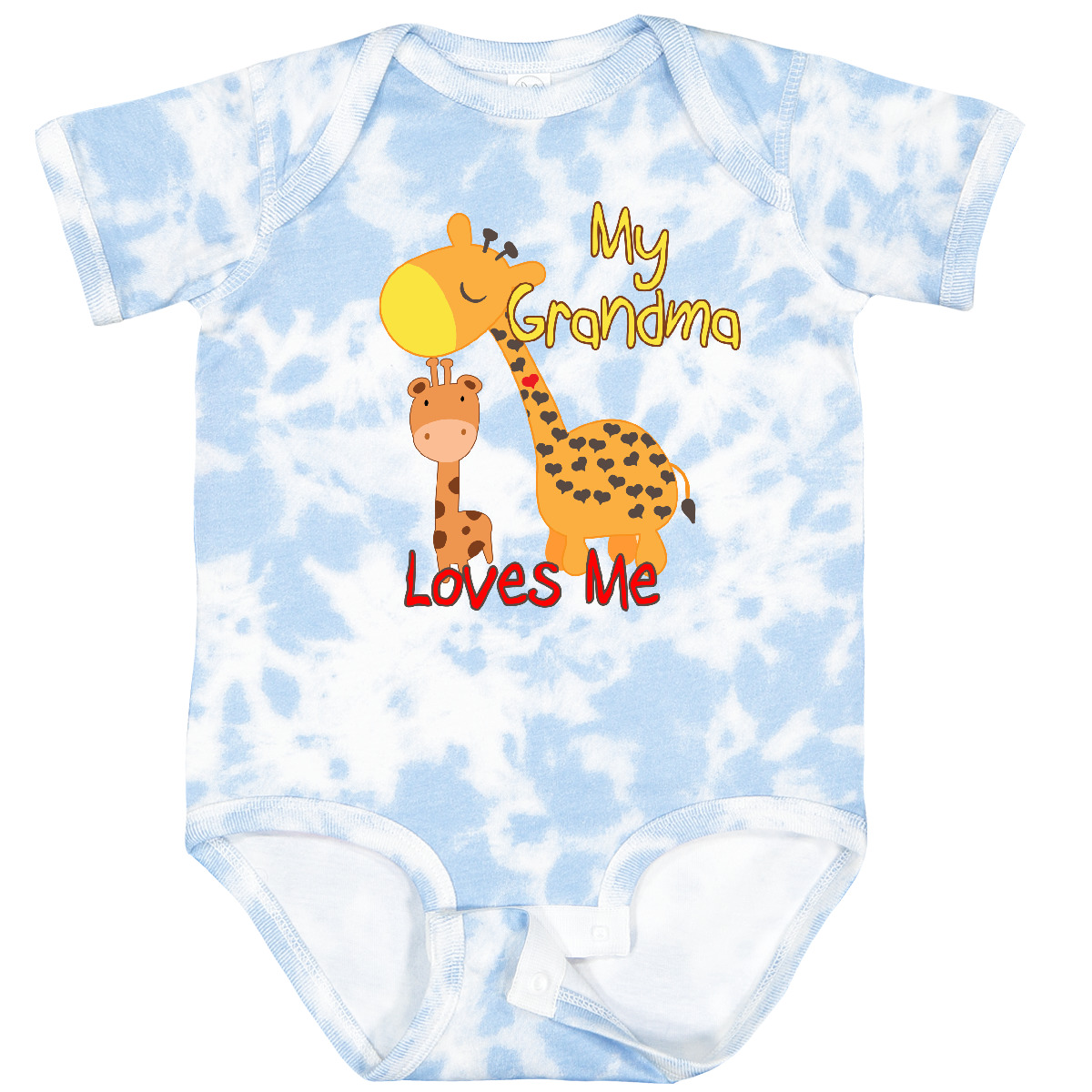 Inktastic My Grandma Loves Me Giraffe Baby Bodysuit Grandmother Grandchild - Picture 29 of 38