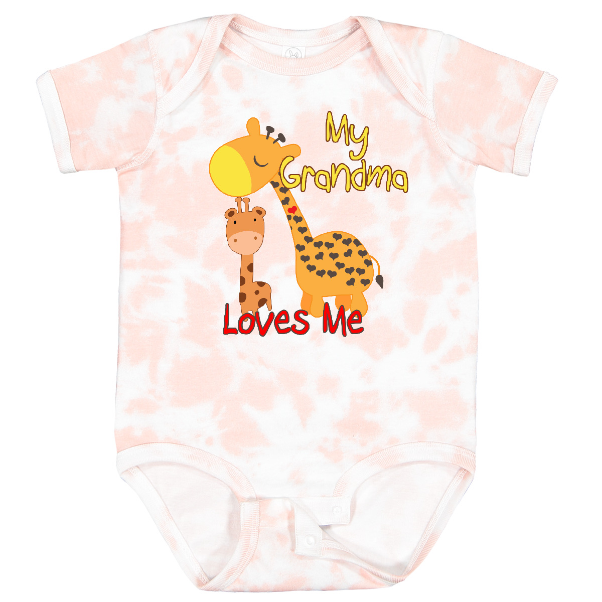 Inktastic My Grandma Loves Me Giraffe Baby Bodysuit Grandmother Grandchild - Picture 31 of 38