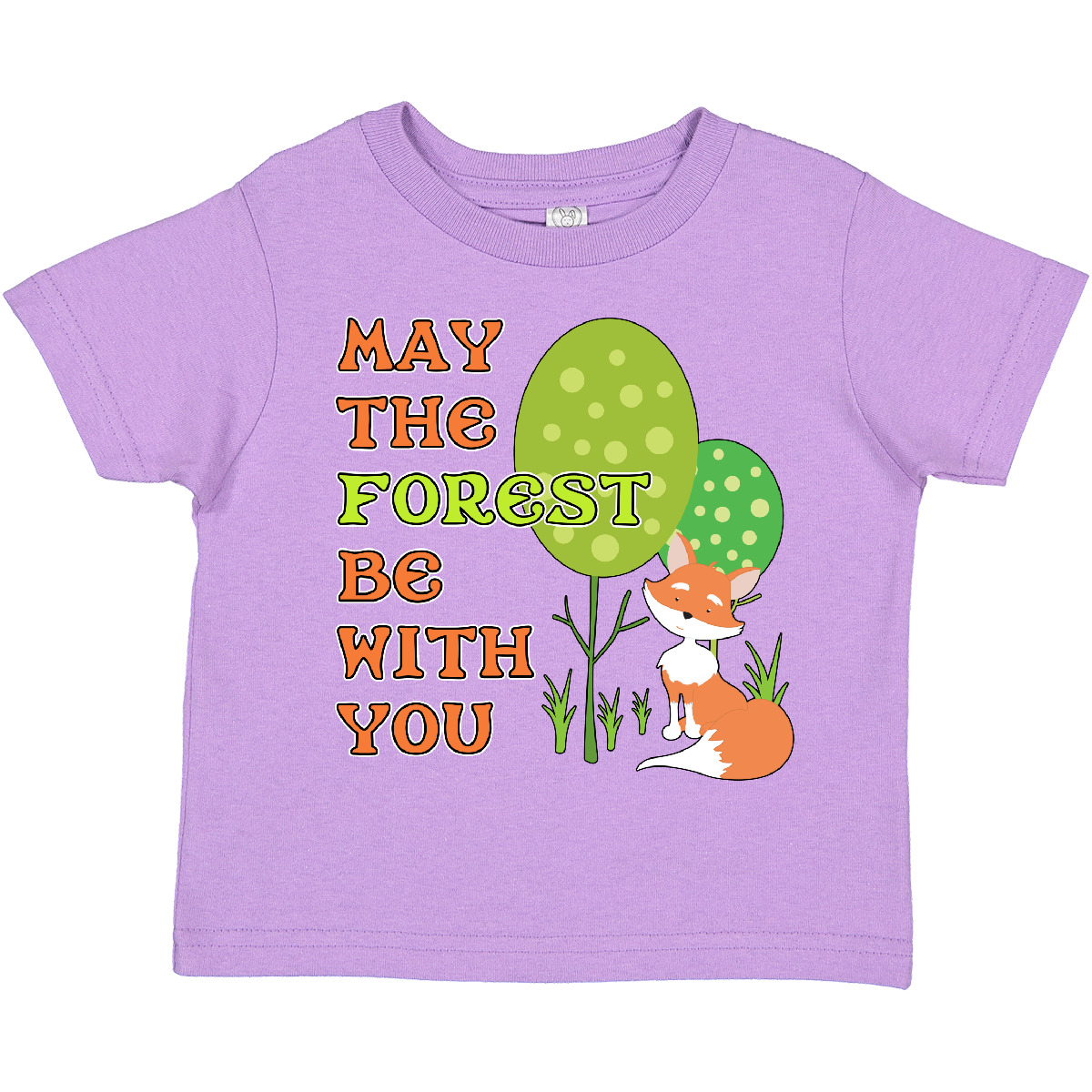 Inktastic May The Forest Be With You- Cute Fox Toddler T-Shirt Earth Day Star - Picture 3 of 6