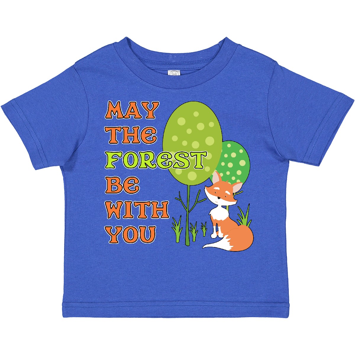 Inktastic May The Forest Be With You- Cute Fox Toddler T-Shirt Earth Day Star - Picture 5 of 6