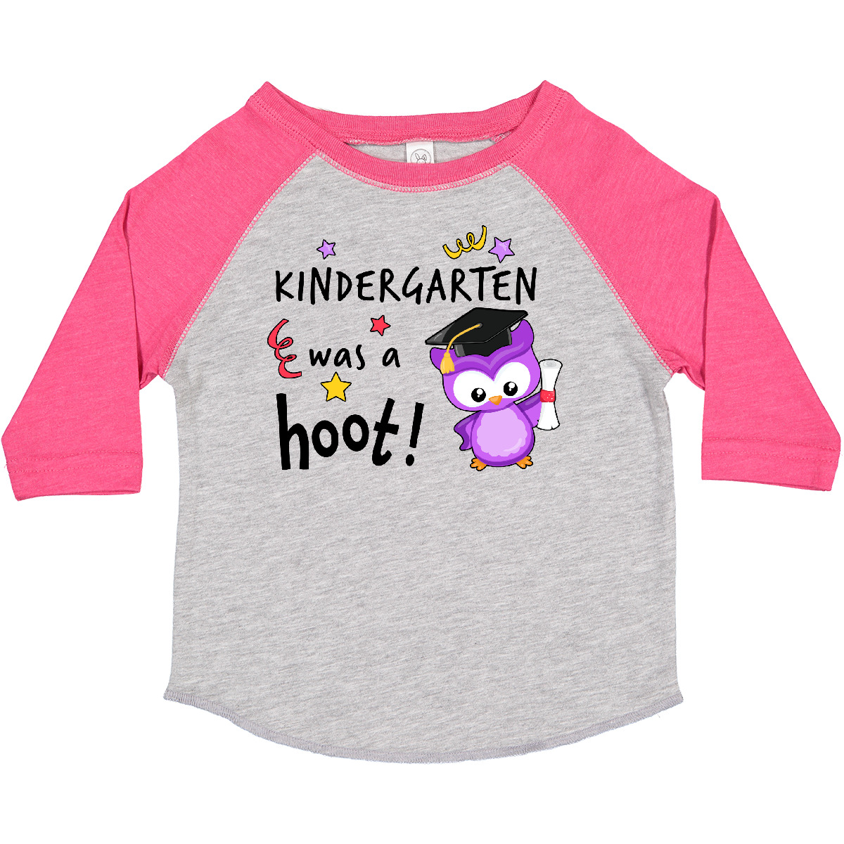 Inktastic Kindergarten Was A Hoot! Cute Graduation Owl Toddler T-Shirt Kids Cap - Picture 6 of 11