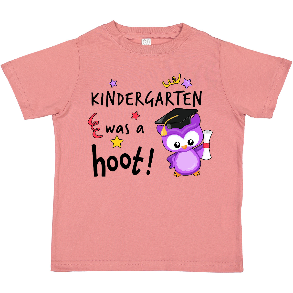 Inktastic Kindergarten Was A Hoot! Cute Graduation Owl Toddler T-Shirt Kids Cap - Picture 8 of 11