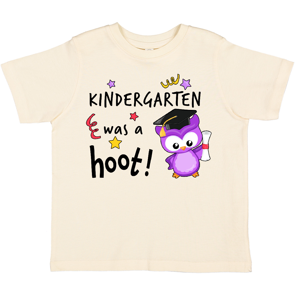 Inktastic Kindergarten Was A Hoot! Cute Graduation Owl Toddler T-Shirt Kids Cap - Picture 9 of 11